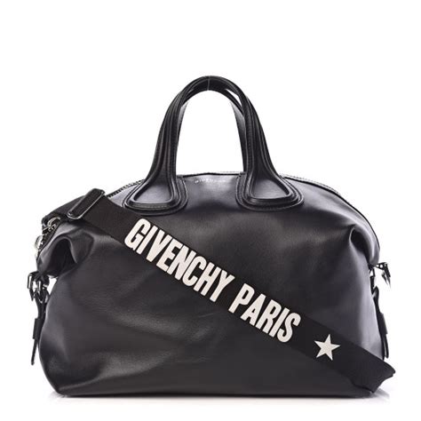 givenchy nightingale strap|GIVENCHY Waxed Calfskin Medium Nightingale Logo Strap.